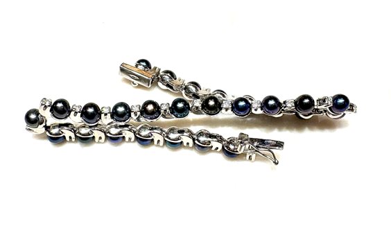 Armband Sommer Dame Collezione Perle in Weißgold Perla PERLE NERE ZIRC M UU/ZC - PERLE NERE ZIRC M UU/ZC